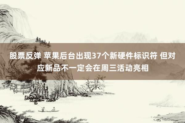 股票反弹 苹果后台出现37个新硬件标识符 但对应新品不一定会在周三活动亮相